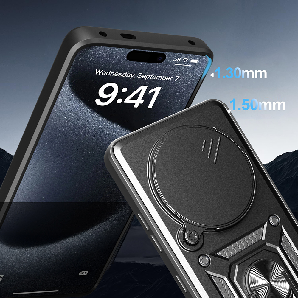 Honor X9C Kılıf Magnetik Standlı Kamera Korumalı Zore Sürgülü Vega Kapak