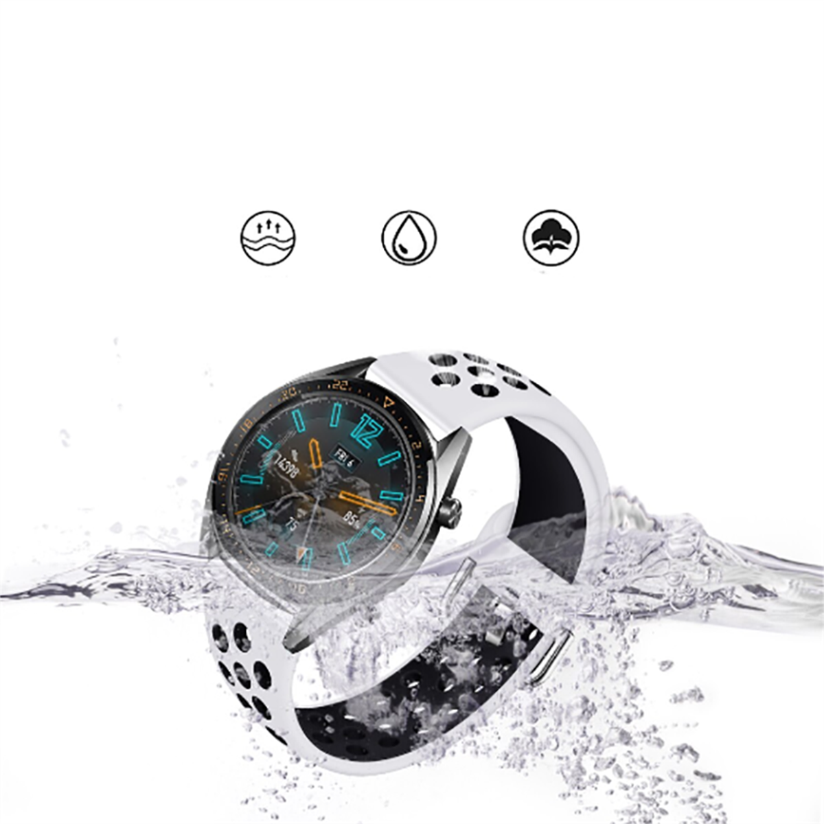 Huawei GT2 46mm KRD-10 Silikon Kordon