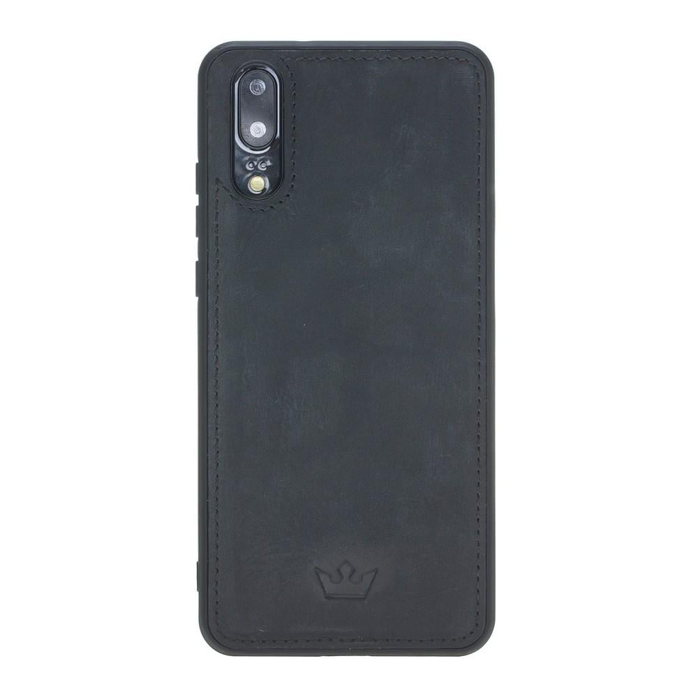 Huawei P20 Uyumlu Deri Cüzdanlı Kılıf Siyah