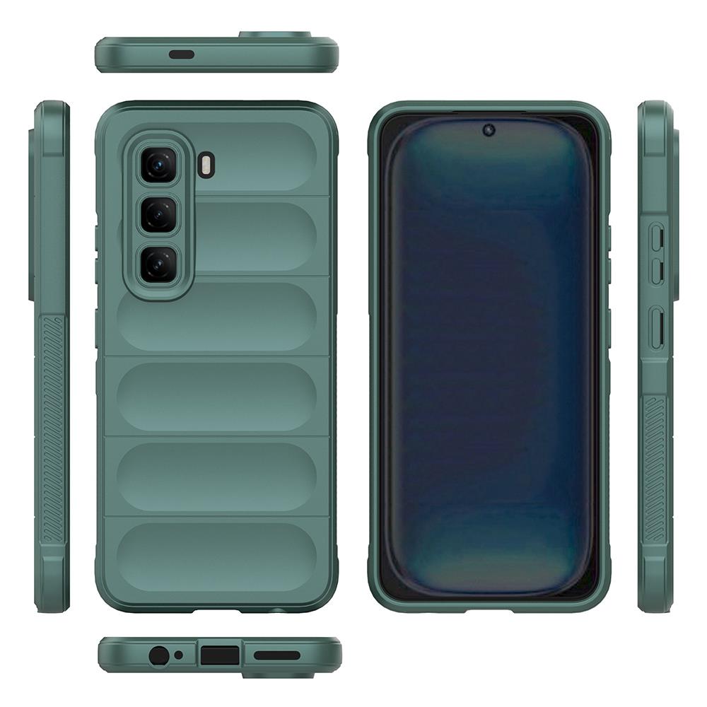 İnfinix Hot 50 4G Kılıf Esnek TPU Oyuklu Arka Yüzey Tasarımlı Zore Etnik Silikon Kapak