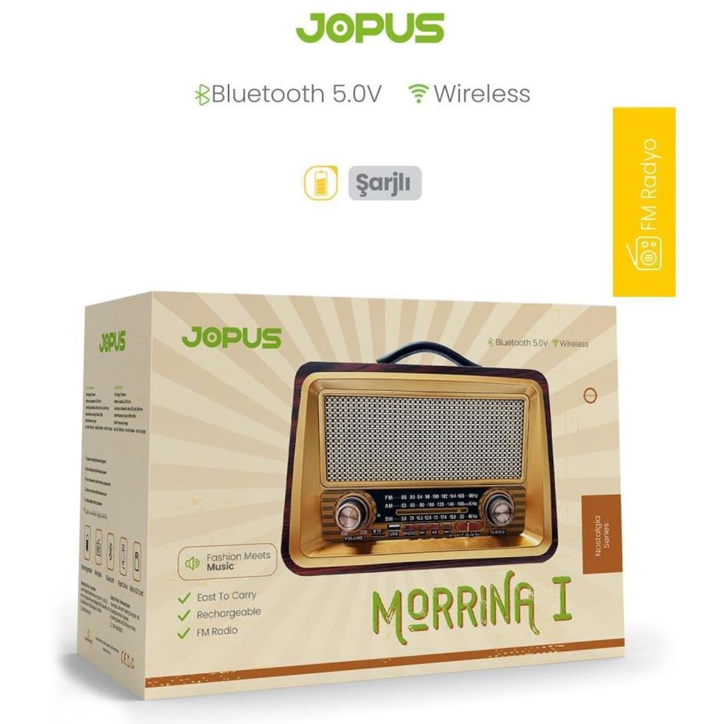 Jopus Morrina Fm Bluetooth Özellikli Nostaljik Radyo