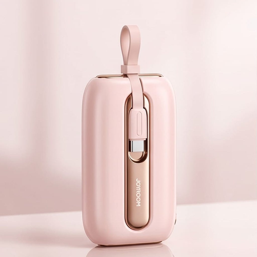 Joyroom 10000 Mah Mini Kendinden Kablolu 22,5W Check in Onaylı Powerbank