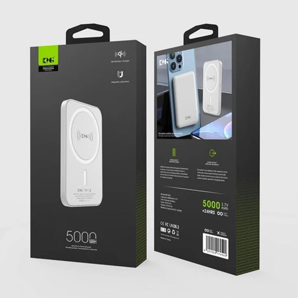 King Power WP-050 5000 mAh 5W Magsafe Kablosuz Powerbank