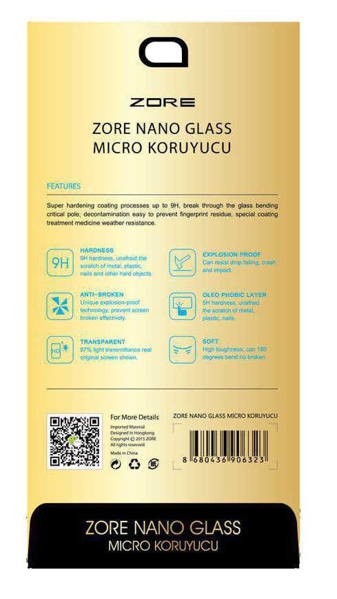 Lenovo Moto Z Play Zore Nano Micro Temperli Ekran Koruyucu