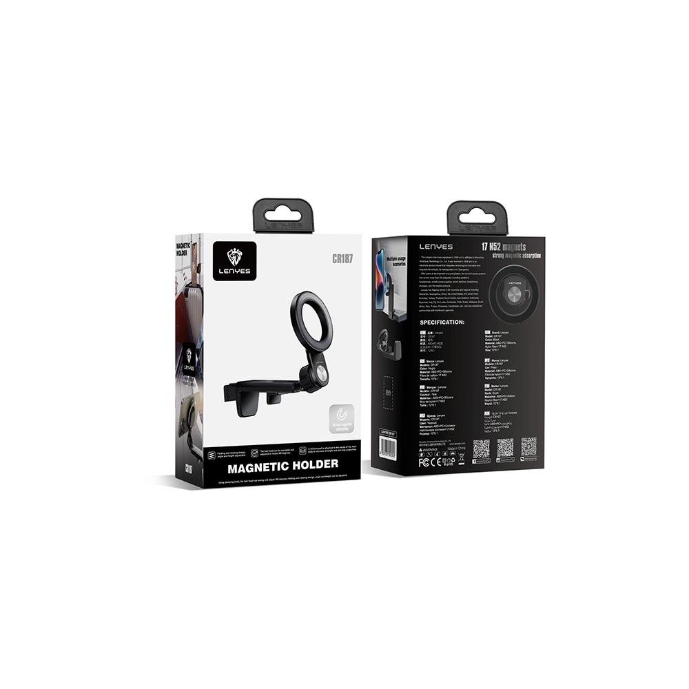 Lenyes CR187 Oynar Başlıklı Magnetik Masa Telefon Tutucu