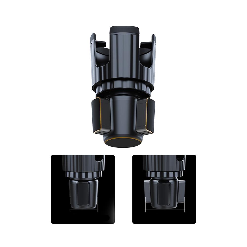 Lenyes CR189 360 Derece Dönebilen 2 in 1 Araç Telefon Tutucu ve Bardak Tutucu