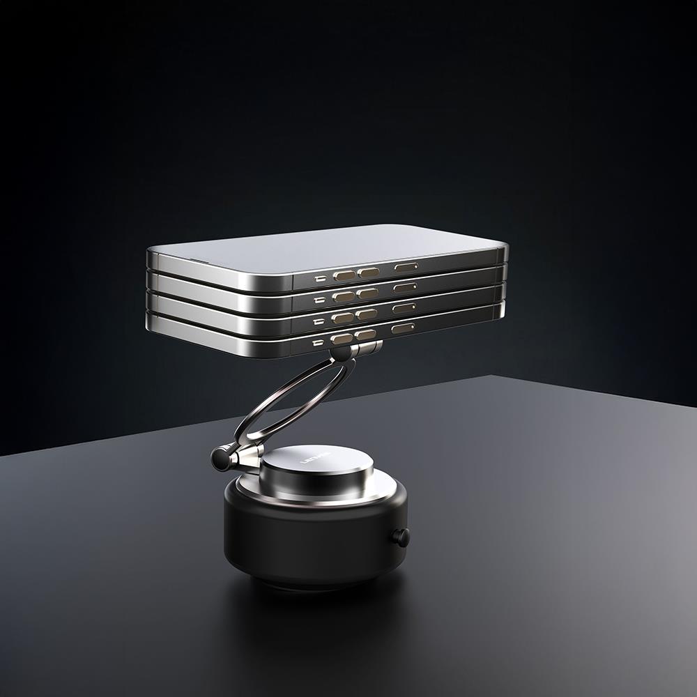 Lenyes CR198 360 Derece Dönebilen 100mAh Type-C Portlu Elektrikli Vakum Özellikli Katlanabilir Telefon Tutucu