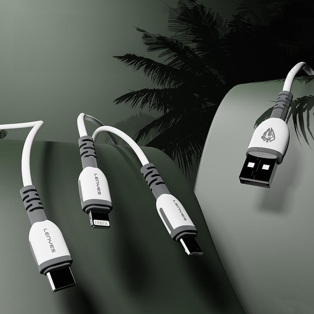 Lenyes LC979 USB-A to Micro Hızlı Şarj Özellikli Data ve Şarj Kablosu 2.4A 1M