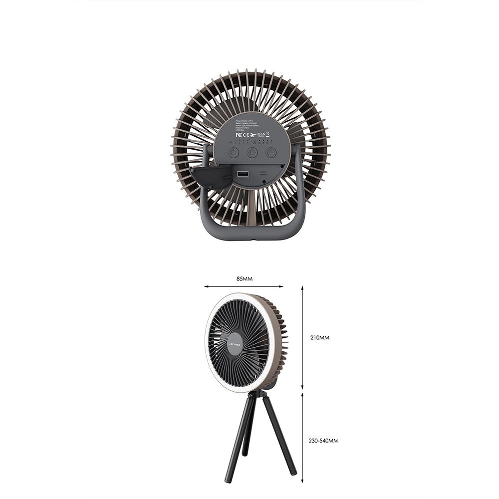 Lenyes LHF11 Led Işıklı 4 Kademeli Çok Fonksiyonlu Soğutucu Fan
