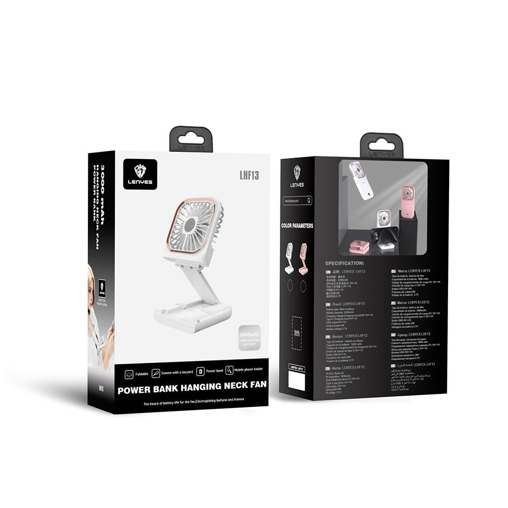 Lenyes LHF13 Powerbank Özellikli Standlı Portatif Soğutucu El Fanı