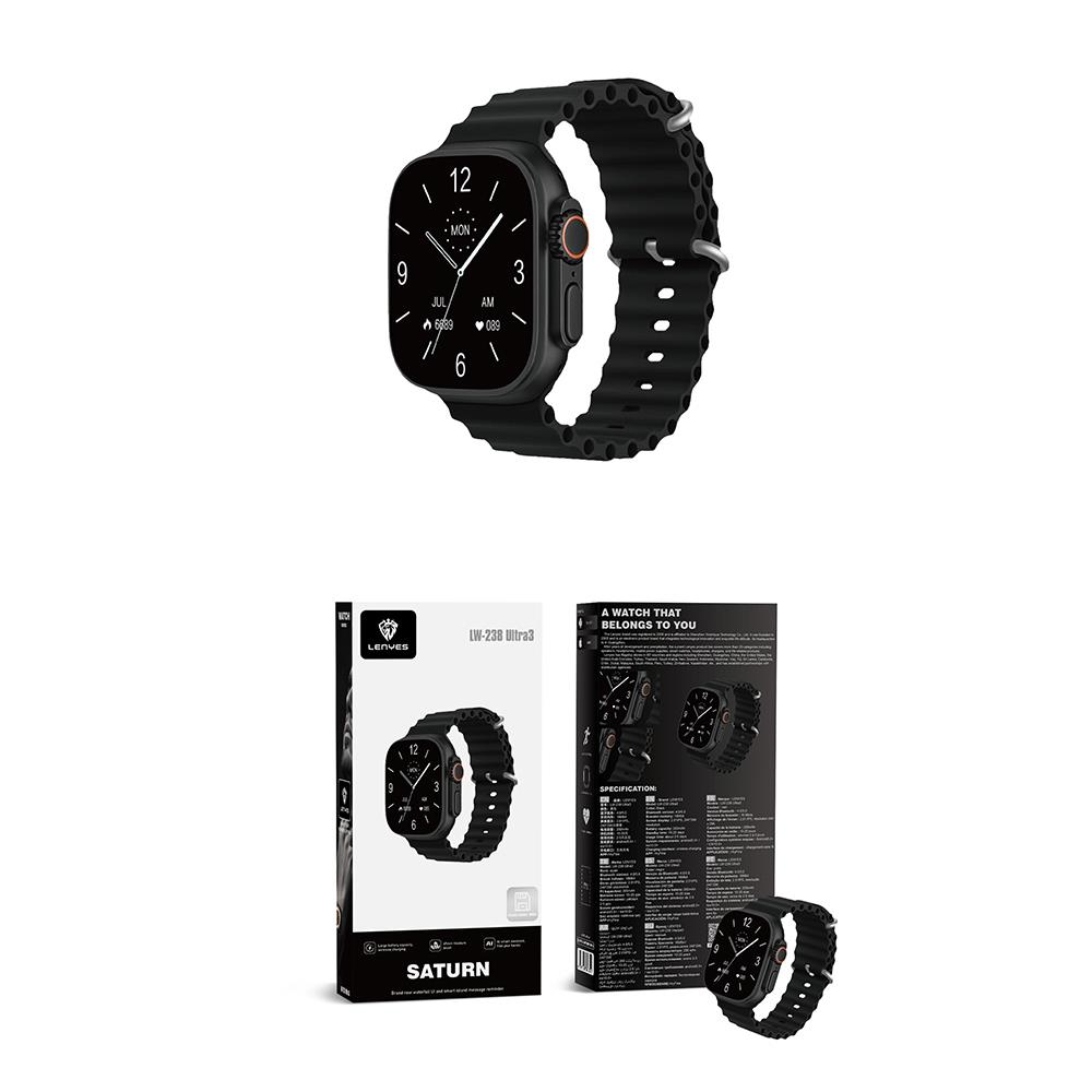 Lenyes LW-238 Ultra3 Saturn Serisi iOS ve Android Uyumlu Akıllı Saat
