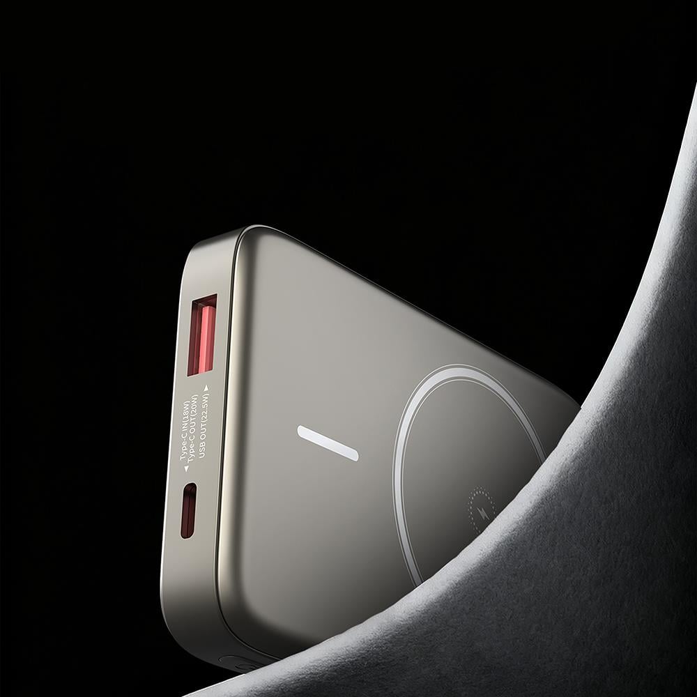 Lenyes PW1012D PD 20W Dijital LED Göstergeli 360 Derece Dönebilen Standlı Kablosuz Şarj Özellikli Wireless Powerbank 15W 10000mAh