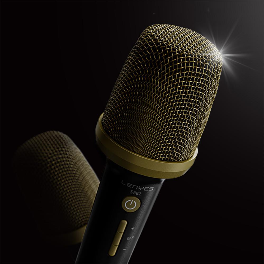 Lenyes S862 Su Geçirmez Mikrofonlu Çoklu Giriş Karaoke Bluetooth Hoparlör v5.3 120W