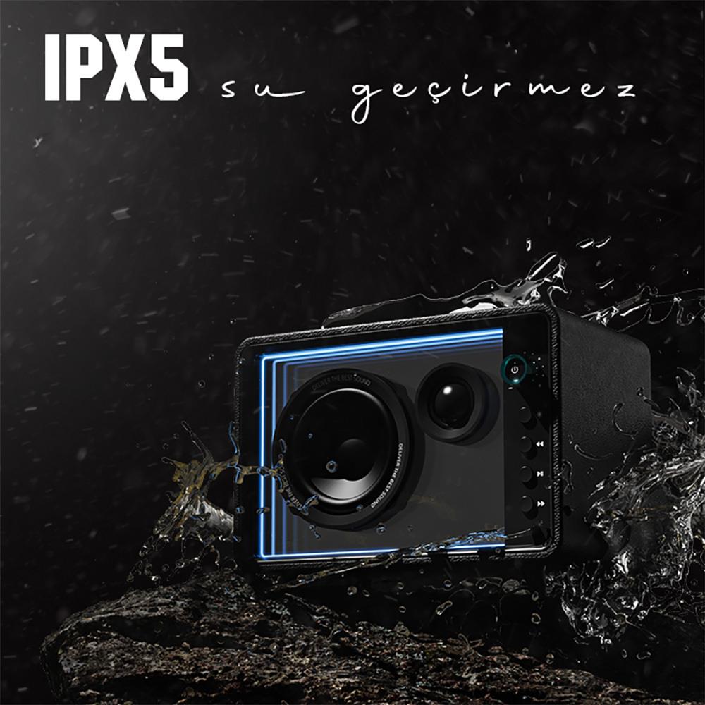 Lenyes S862 Su Geçirmez Mikrofonlu Çoklu Giriş Karaoke Bluetooth Hoparlör v5.3 120W