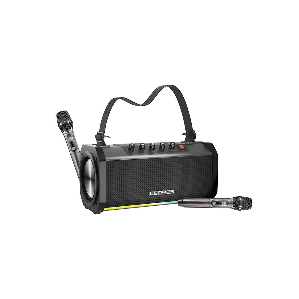 Lenyes S863 RGB Led Işıklı Mikrofonlu TWS Bluetooth Speaker Hoparlör v5.3