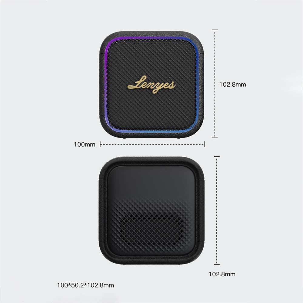 Lenyes S890 Su Geçirmez Özellikli RGB Işıklı Askılı Mini OTG-TWS Bluetooth Hoparlör v5.3