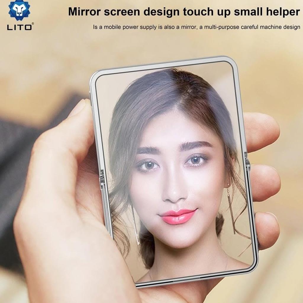 Lito LP-03 5 in 1 15W 5000mAh Yapay Zeka Destekli Yeni Nesil Cobalt Batarya Teknoloji Standlı Taşınabilir Kablosuz Magsafe Powerbank