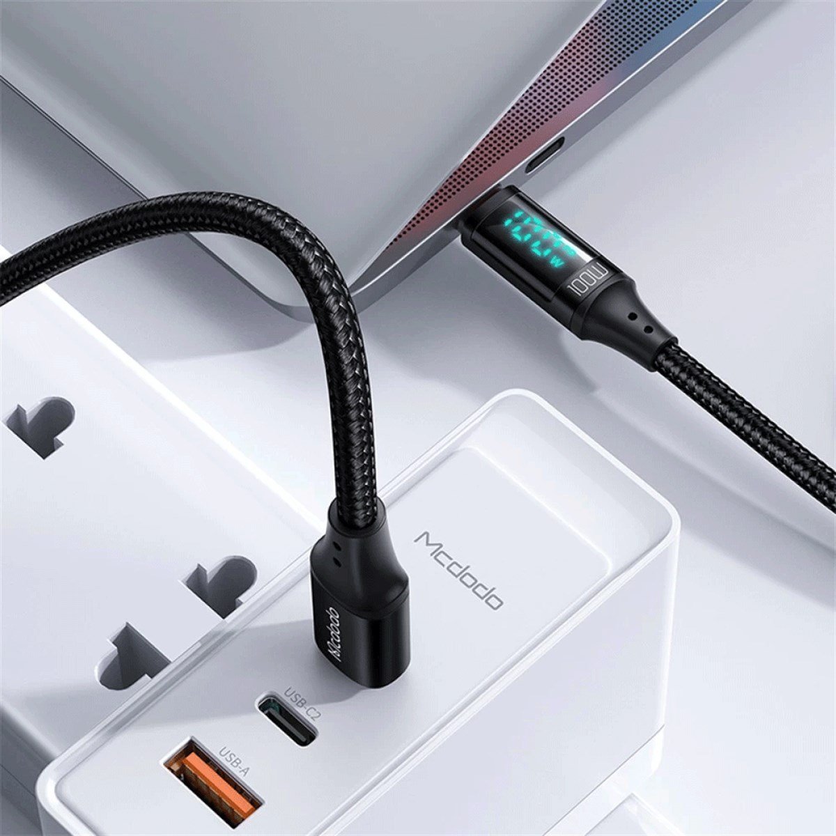 ŞARJ / DATA KABLOLARI Mcdodo CA-1100  Dijital HD 100W PD charge TYP-C Data Kablo