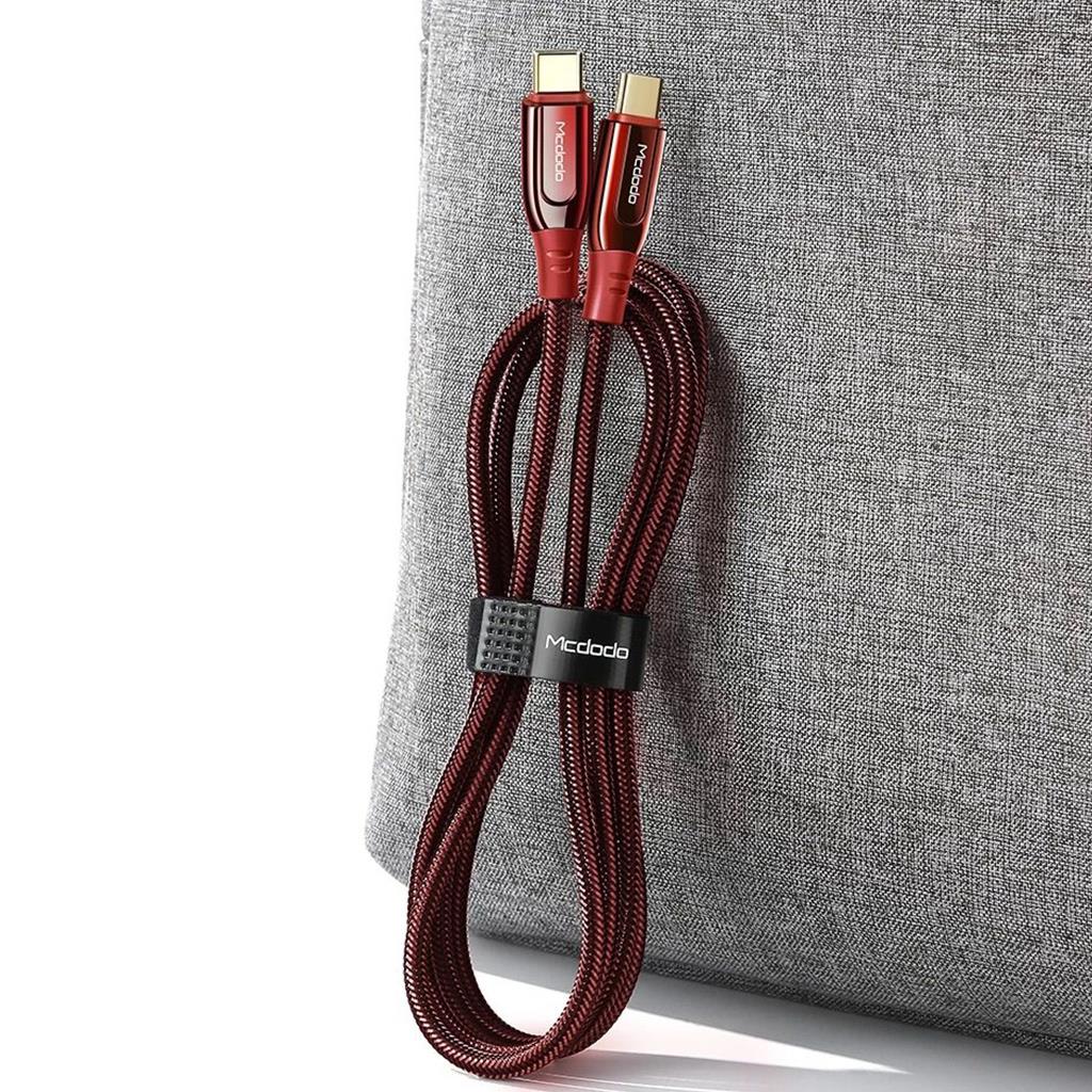 Mcdodo CA-8121 100W 5A 1.2M Type-C To Type-C Pd Hızlı Macbook Data-Şarj Kablosu