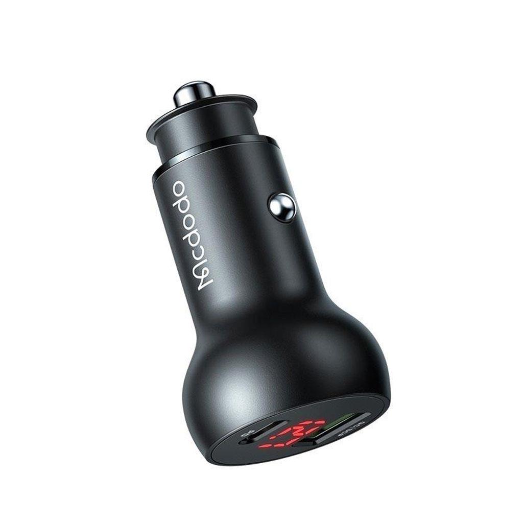 MCDODO CC-7030 45W 1xType-C 1xUSB Girişli Dijital Göstergeli Araç Çakmak Şarjı