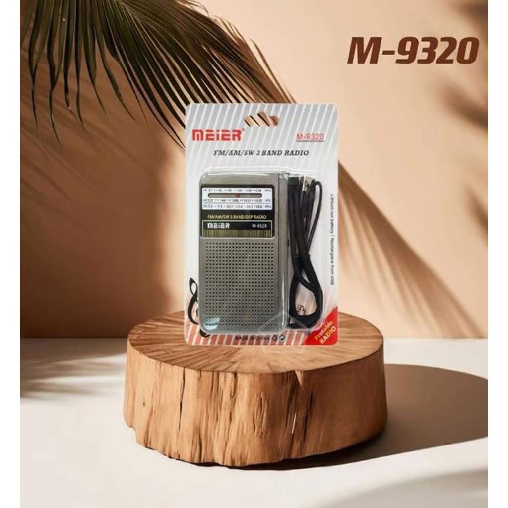 Meier M-9320 Minimalist Tasarım Mini Taşınabilir Cep Radyo