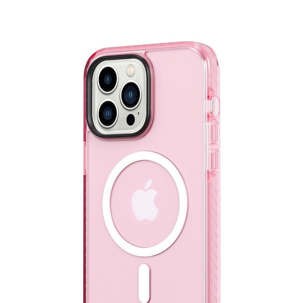 Apple iPhone 14 Pro Glaze Magsafe Stand Olabilir Hologramlı Sert Silikon Kapak
