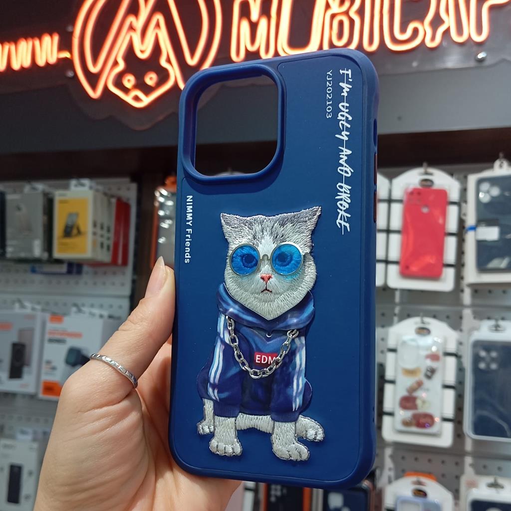 Apple İphone 14 Pro Max Nimmy Dragon Serisi İşlemeli Figürlü Silikon Kılıf