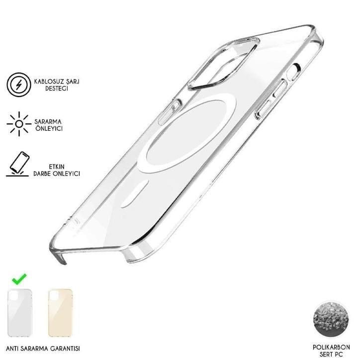 Apple iPhone 15 Plus Animasyonlu Magsafe Şeffaf Kılıf