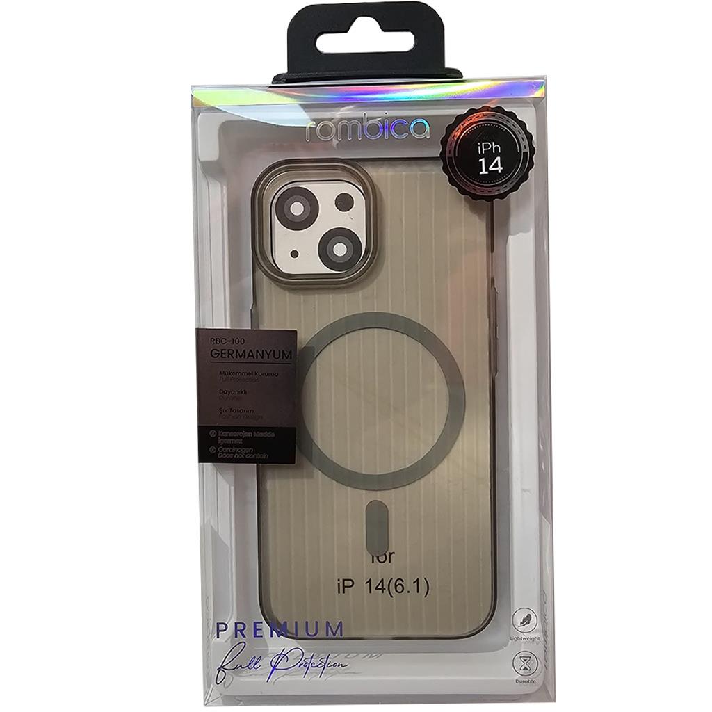 Apple iPhone 15 Pro İnce Kalıp Magsafe Destekli Mat Dokulu Rombica Sert Kapak