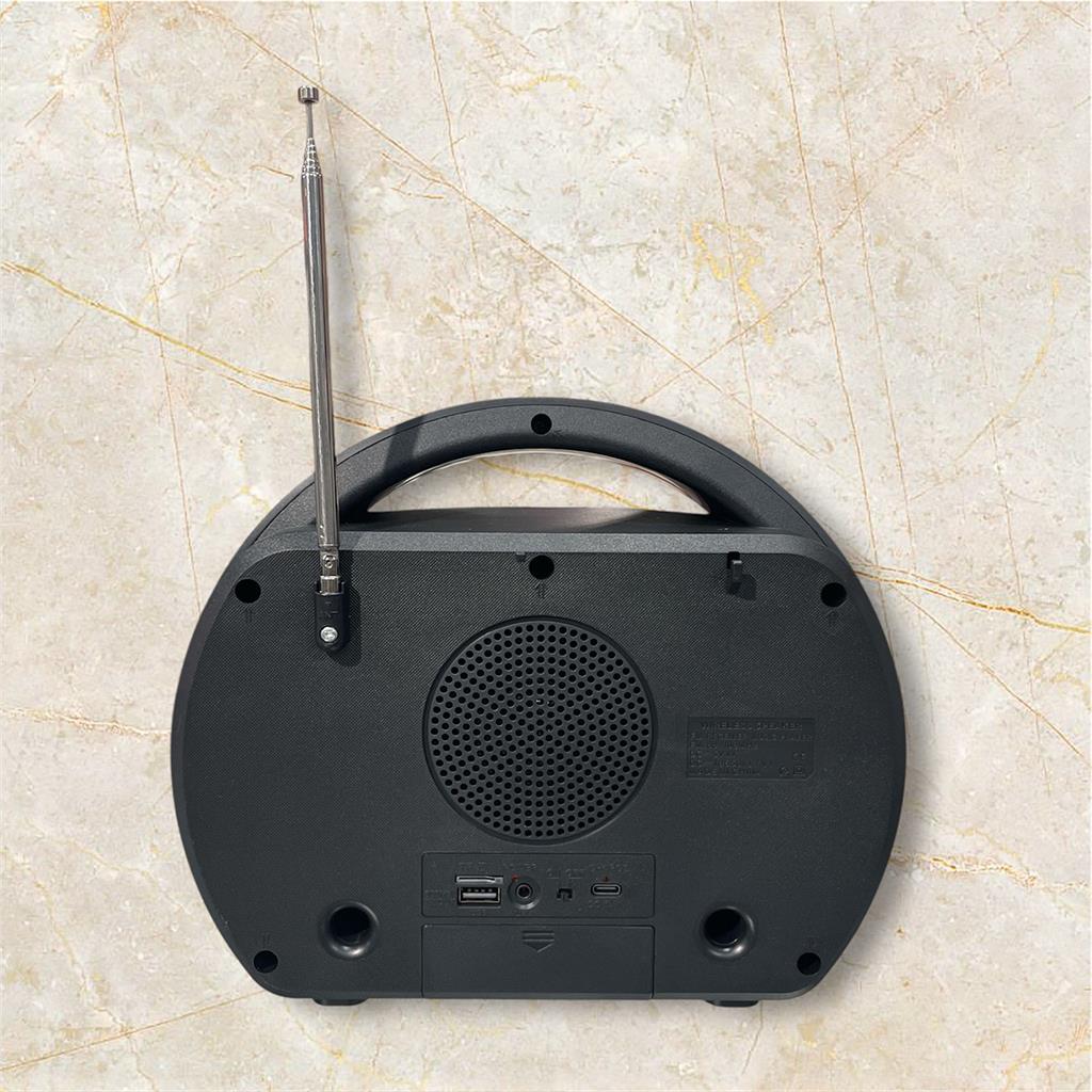 Fepe FP-535 Şömine Efektli Retro Ahşap Görünümlü USB TF Girişli AM/FM/SW1-2 Nostaljik Radyolu Bluetooth Hoparlör