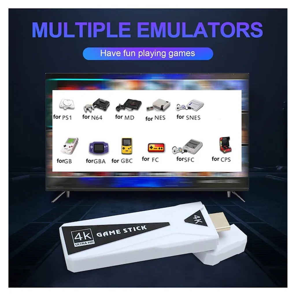 GLRTECH M10 4K Video Oyunu Konsolu Video Game Stick