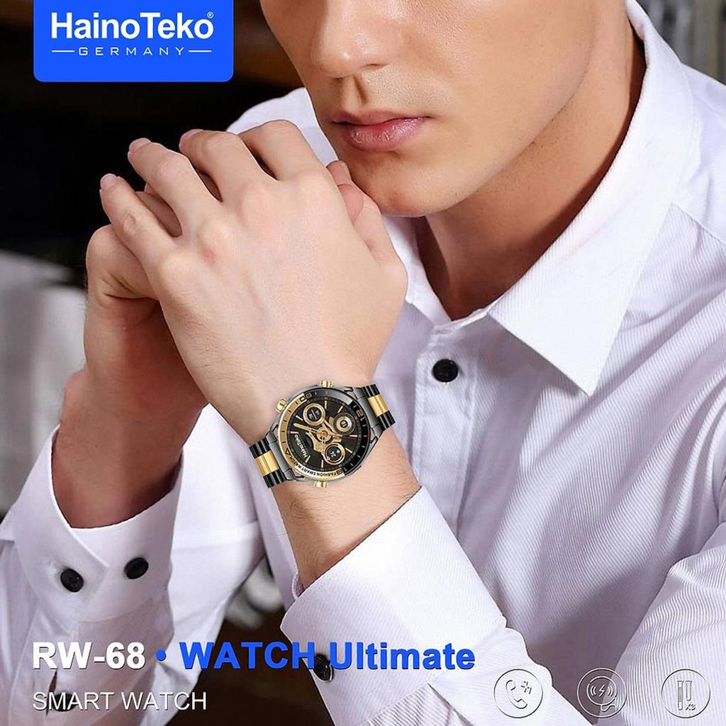 Haino Teko RW-68 Amoled Ekran Bluetooth Görüşme 3 Kordonlu Şık Tasarım Akıllı Kol Saati