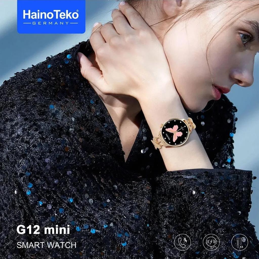 Hainoteko G12 Mini 3 Kordonlu Bayanlara Şık Tasarım Amoled Ekran Akıllı Kol Saatı