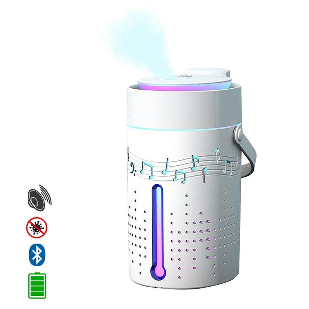 Humidifier HM33 Su Hazneli Buharlı Bluetooth Höparlörlü Hava Nemlendirici