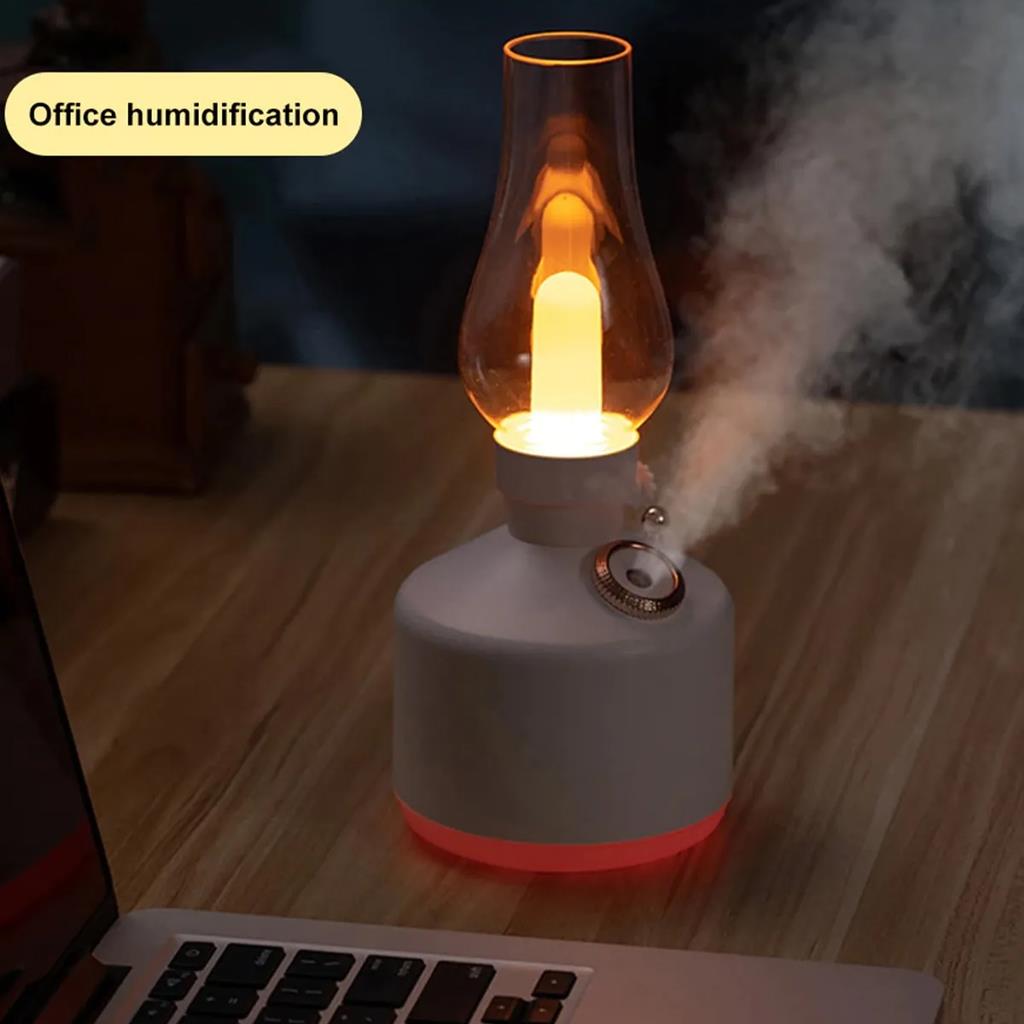 Humidifier Nostaljik Kandil Gece Lambalı Su Hazneli Buharlı Hava Nemlendirici