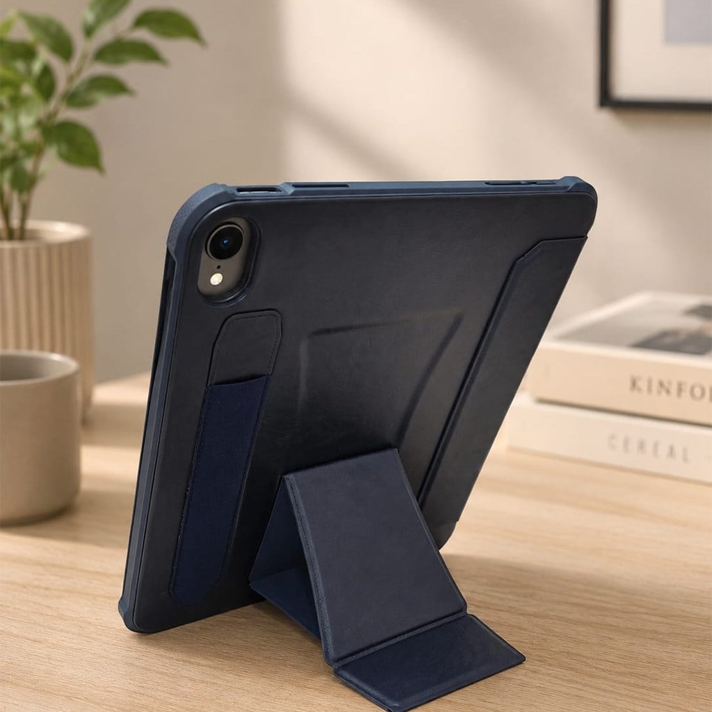 iPad 10.9 2022 (A16) Pix Ruimeibi Deri Standlı Kılıf