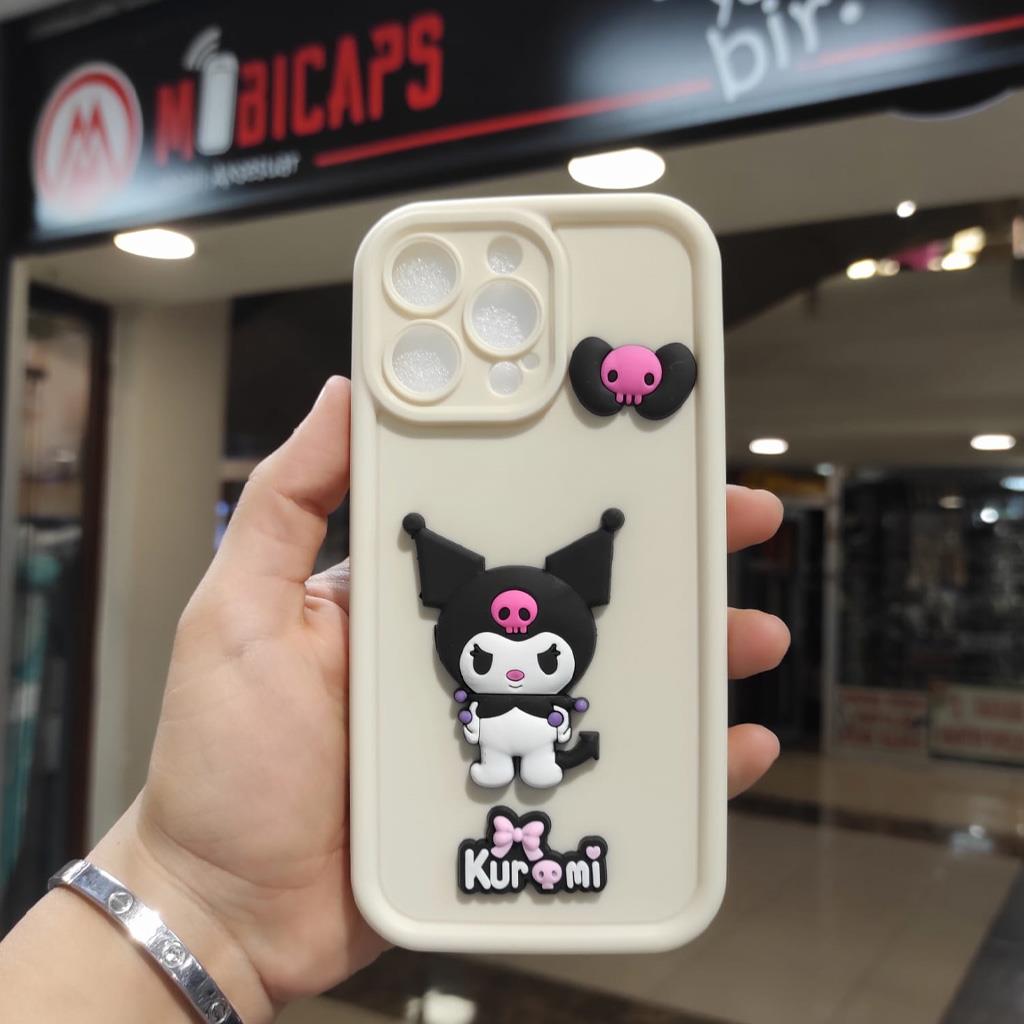 iPhone 14 Pro Max Kabartma Figürlü Neşeli Silikon Kılıf