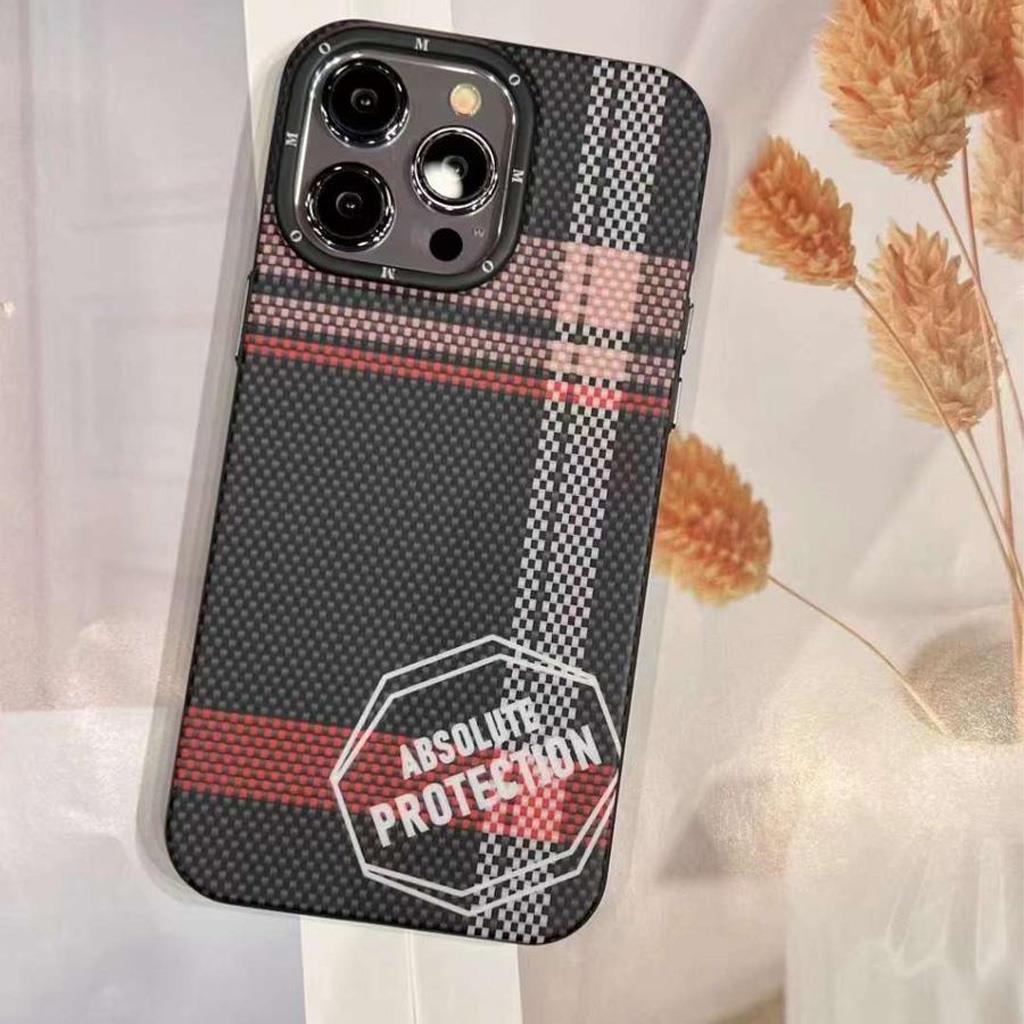 iPhone 15 Pro iCemag Absolute Karbon Desenli Sert Kapak