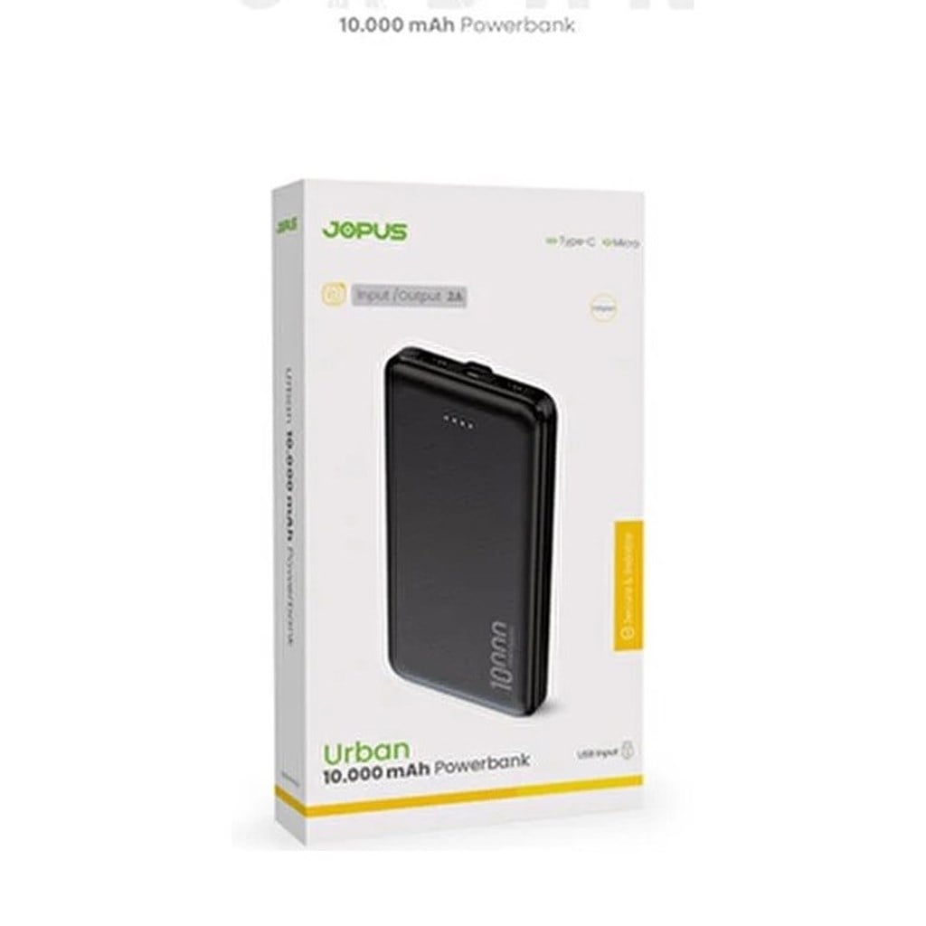 Jpous Urban Fast 10.000mAh PD 3.0 ve QC 3.0 Lisanslı 22.5 Watt Hızlı Şarj Özellikli Dijital G. Powerbank