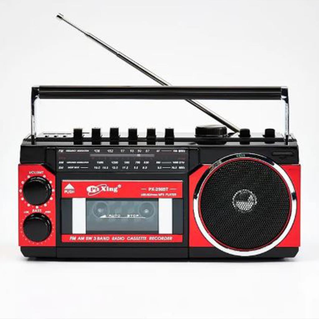 Puxing PX-250BT Kasetçalarlı Bluetooth AM/FM/SW 3 Bantlı Radyo