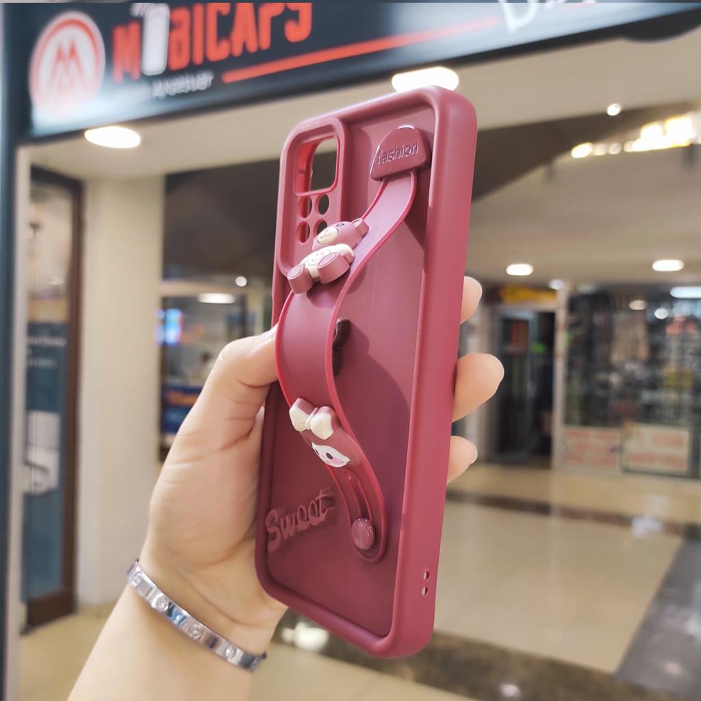 Redmi Note 11 Pro Neşeli Tutamaçlı Silikon Kılıf