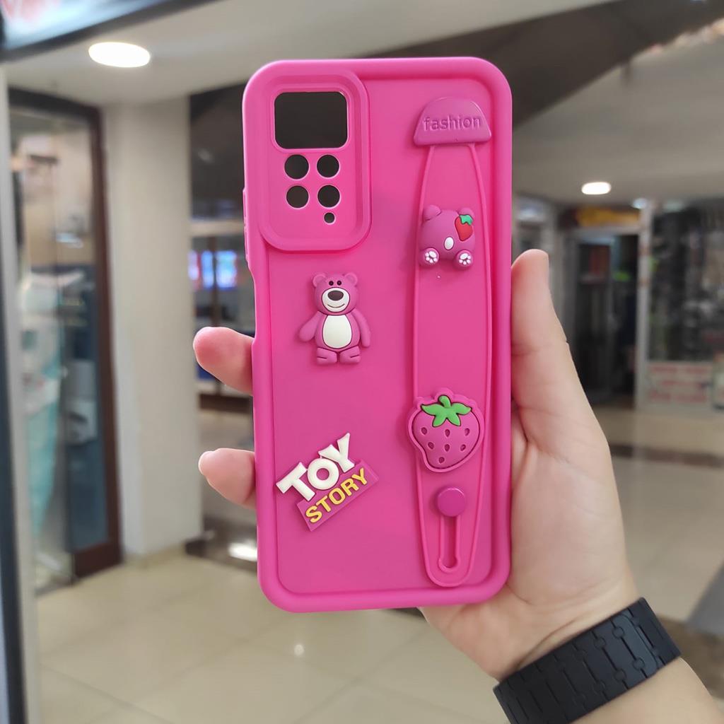 Redmi Note 11 Pro Neşeli Tutamaçlı Silikon Kılıf
