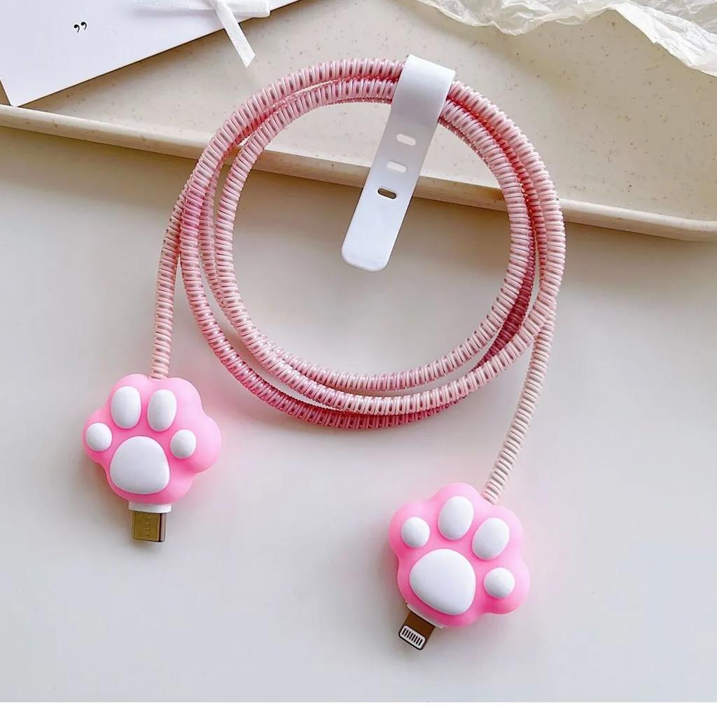 Spiral Renkli 3D Figürlü Kablo Koruyucu