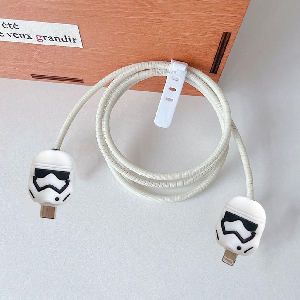 Spiral Renkli 3D Figürlü Kablo Koruyucu