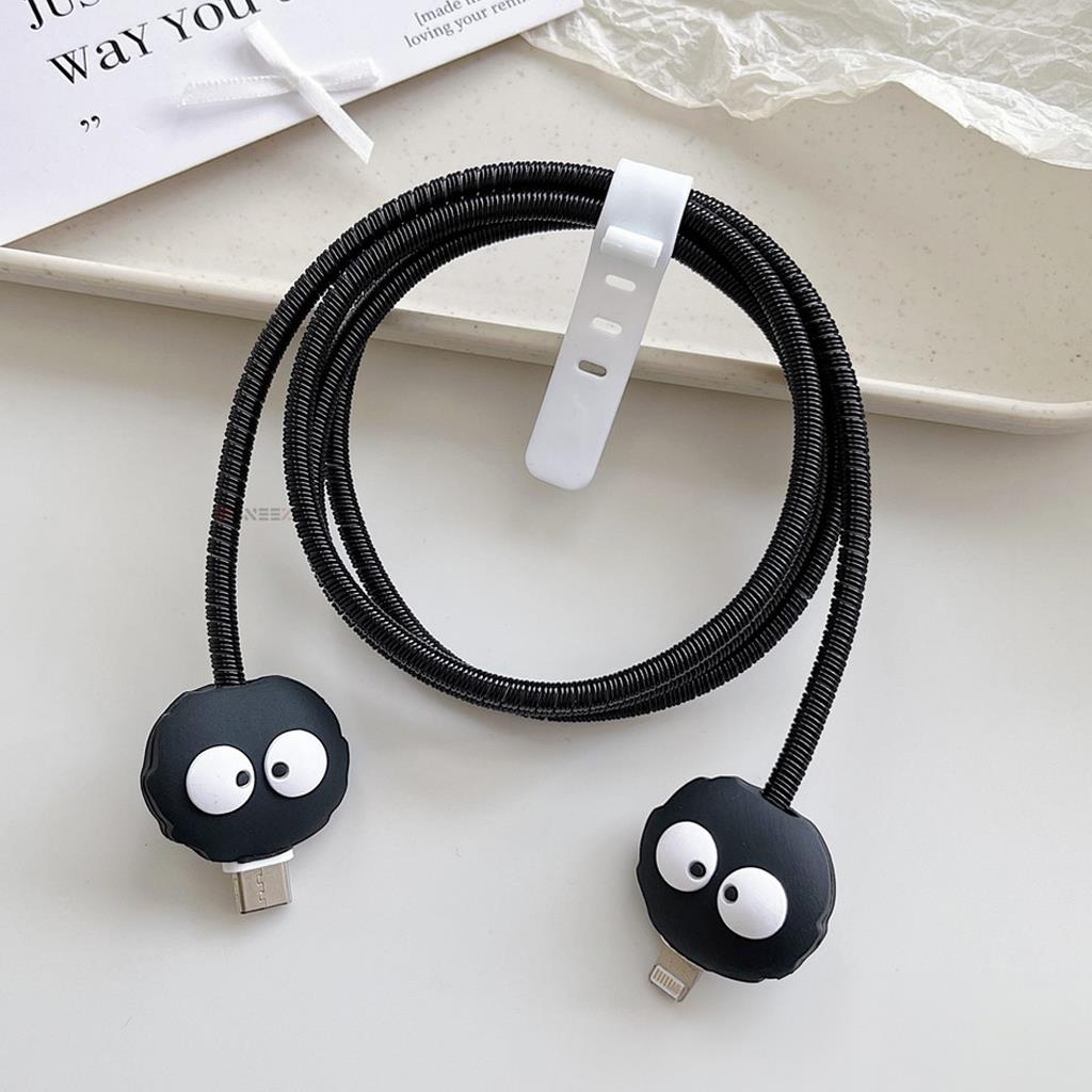 Spiral Renkli 3D Figürlü Kablo Koruyucu