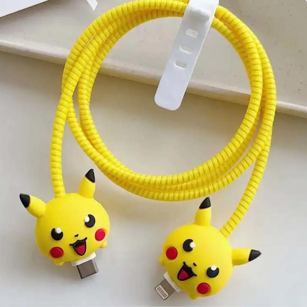 Spiral Renkli 3D Figürlü Kablo Koruyucu