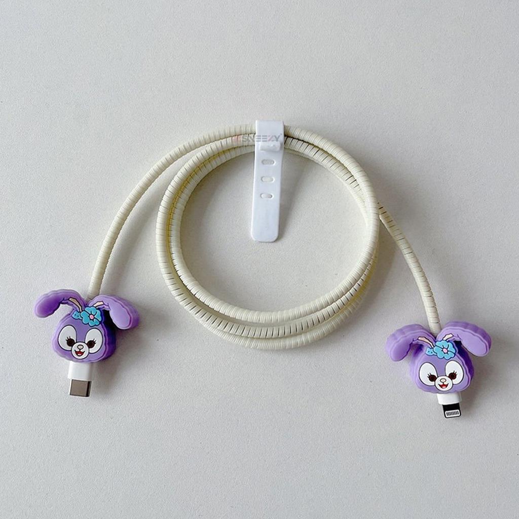 Spiral Renkli 3D Figürlü Kablo Koruyucu