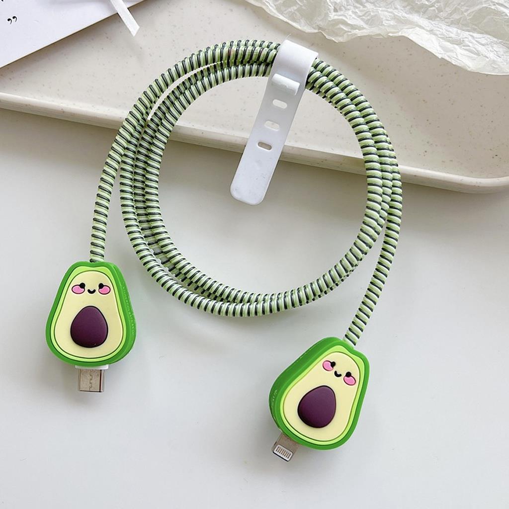 Spiral Renkli 3D Figürlü Kablo Koruyucu