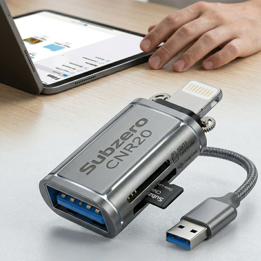 Subzero CNR20 USB To Lightning 3.0 Yüksek Hızlı İletim Yapabilen Dönüştürücü OTG