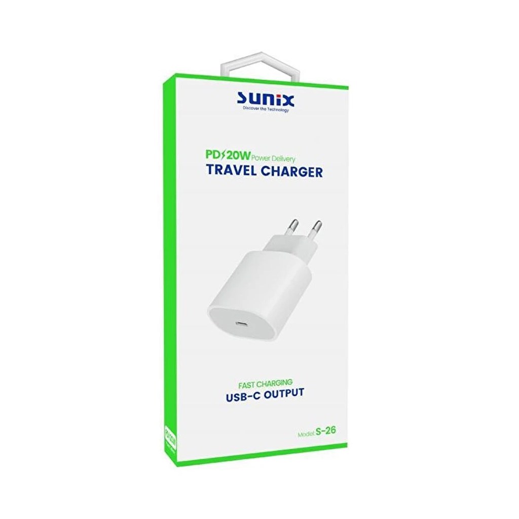 Sunix S-26 Usb-C 20W Adaptör